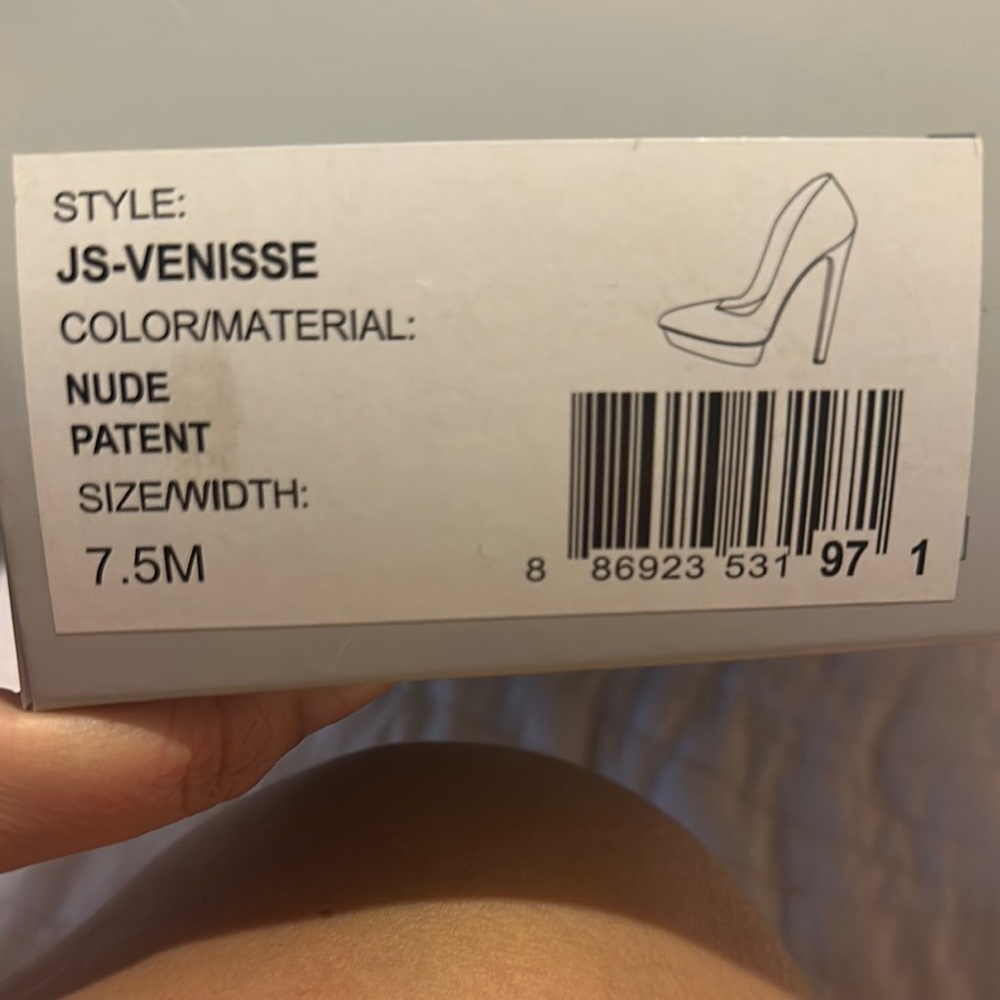 JS-Venisse Nude Patent Women's Shoes